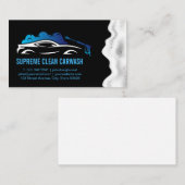 Sportwagen Laat Spray Wassen | zeepschuim Visitekaartje (Voorkant / Achterkant)