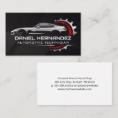 Sportwagen Logo | Automatische servicezorg Visitekaartje (Voorkant / Achterkant)