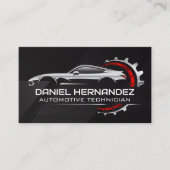 Sportwagen Logo | Automatische servicezorg Visitekaartje (Voorkant)