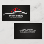 Sportwagen Odometer Logo | Auto Visitekaartje (Voorkant / Achterkant)