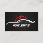 Sportwagen Odometer Logo | Auto Visitekaartje (Voorkant)