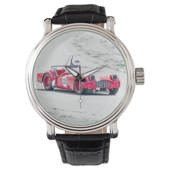  sportwagen racen horloge (Voorkant)