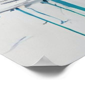 Sportwagen Sinaasappel Modern Art Poster (Hoek)