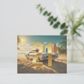 sportwagen tropisch strand 21e verjaardag (Staand voorkant)