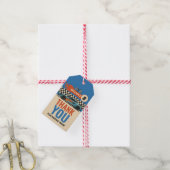 Sportwagen Verjaardag Bedankt Cadeaulabel (Met Touw)