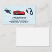 Sportwagen Wassen en Reinigingsgereedschap Leverin Visitekaartje (Voorkant / Achterkant)