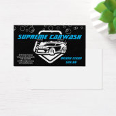 Sportwagen wasstraat Logo | Zeepbellen Visitekaartje (Bureau)