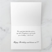 Sportwagen Wens Grappige Jumbo Verjaardag Kaart (Binnen)