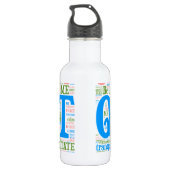 Sportwaterflesje, Wordart_Cloud_Serenity_2.png Waterfles (Achterkant)