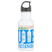 Sportwaterflesje, Wordart_Cloud_Serenity_2.png Waterfles (Voorkant)