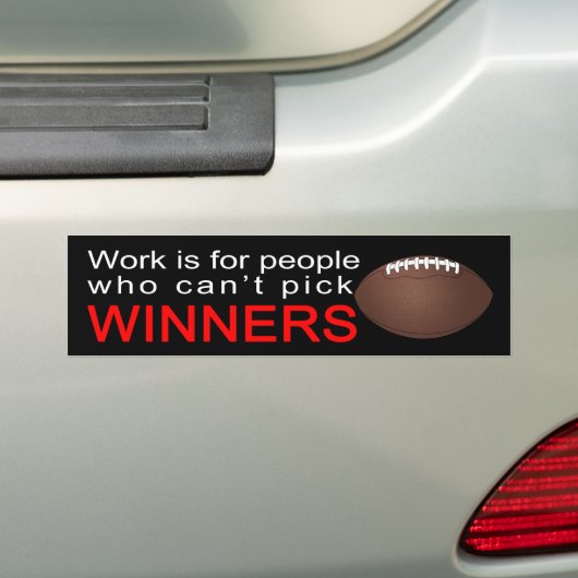 Sportweddenschapsticker Bumpersticker (Op auto)