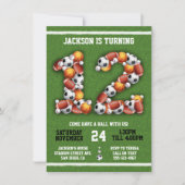 Sportwedstrijden met de 12e verjaardag van de thea kaart (Voorkant)