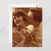 sportwennis, liefde en Romance Briefkaart (Voorkant / Achterkant)