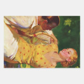 sportwennis, liefde en Romance Inpakpapier Vel (Voorkant 2)