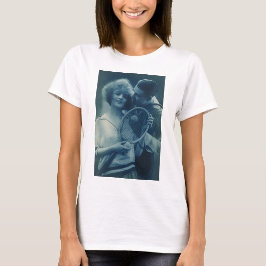  sportwennis, liefde en Romance T-shirt (Voorkant)