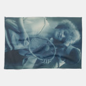  sportwennis, liefde en Romance Theedoek (Horizontaal)