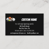 sportwinkel visitekaartje (Voorkant)