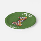 Sportwond met hoogbekken 1e verjaardag papieren bordje (Gekanteld)