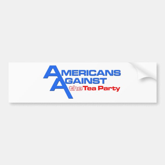 Sporty AATTP logo op Wit Bumpersticker (Voorkant)