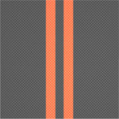 Sporty Accent Oranje Stripes Carbon Style Print Sticker (Voorkant)
