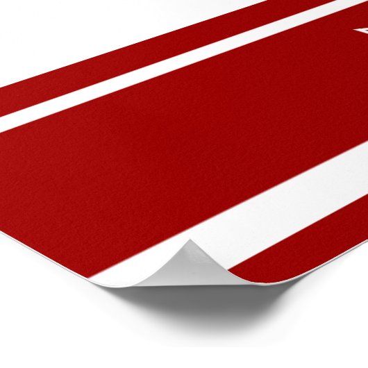 Sporty Bar Mitzvah Sign In Board Red White Poster (Hoek)