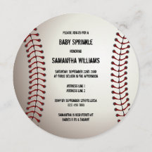Sporty Baseball Baby Sprinkle Double Sided