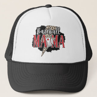 Sporty Baseball Mama Vibes Trucker Hat Pet