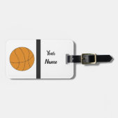 Sporty Basketball Bagagelabel (Voorkant horizontaal)