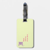 Sporty Bicycle Bag Label Sjabloon Bagagelabel (Achterkant verticaal)
