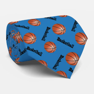 Sporty Blue Background   Basketball Stropdas