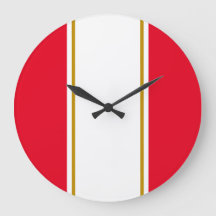 Sporty Bright Red White Vertical Racing Stripes