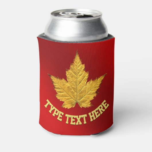 Sporty Canada Souvenir Koelbox Persoonlijk Blikjeskoeler (Blikje Achterkant)