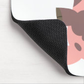 Sporty Cartoon Pig mousepad Muismat (Hoek)