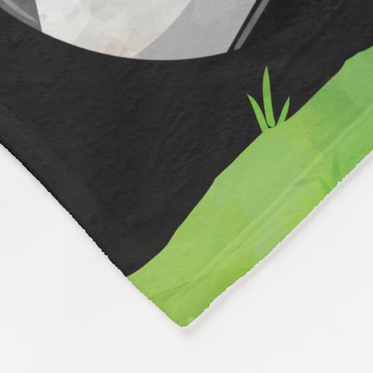 Sporty Cluster Custom Name Black Fleece Deken (Hoek)