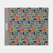 Sporty Colorful Racing Cars Kinder Fleece Deken (Voorkant (Horizontaal))