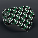 Sporty Dark Green, Black and White Volleyball Stropdas<br><div class="desc">Men's Tie. ⭐ 99% van mijn designs in my store are done in layers. This makes it easy for you to resize and move the graphics and text around so that it will fit each product perfectly. ⭐ (Please be sure to resize or move graphics if needed before ordering) You...</div>