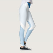 Sporty en Dynamic Blue Stripe Pattern Leggings (Rechts)