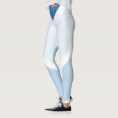 Sporty en Dynamic Blue Stripe Pattern Leggings (Links)
