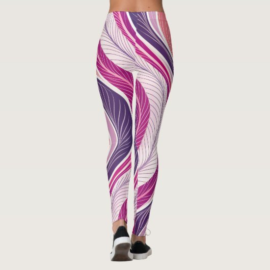 Sporty Feminine Seamless Pattern for Leggings and  (Achterkant)