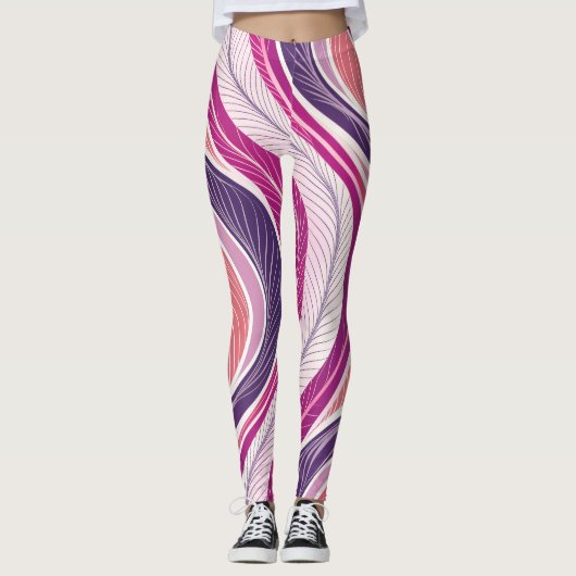 Sporty Feminine Seamless Pattern for Leggings and  (Voorkant)