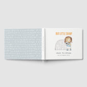 Sporty Football Player Lion Kids Birthday Gastenboek (Volledig)