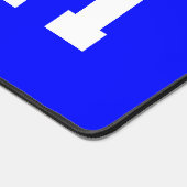 Sporty Fun Big Bold TEAM White Text On Royal Blue Bureaumat (Hoek)