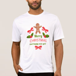 Sporty Gingerbread Family Christmas Tee USA T-shirt