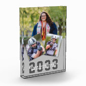 Sporty Girl Modern Bold Script Afstuderen 3 Fotoblokken (Links)