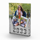 Sporty Girl Modern Bold Script Afstuderen 3 Fotoblokken (Rechts)