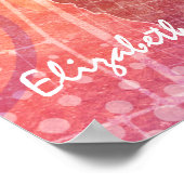 Sporty Girls Sunset Beach Volleyball Poster (Hoek)