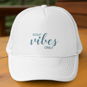 Sporty Golfer Turquoise Golf Vibes only Golfing Trucker Pet