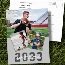 Sporty Guy Modern Bold Script 3 Foto Afstuderen