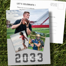 Sporty Guy Modern Bold Script 3 Foto Afstuderen