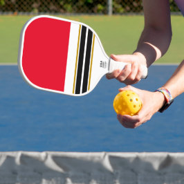 Sporty Heldere, zwarte, zwarte strepen Pickleball Paddle